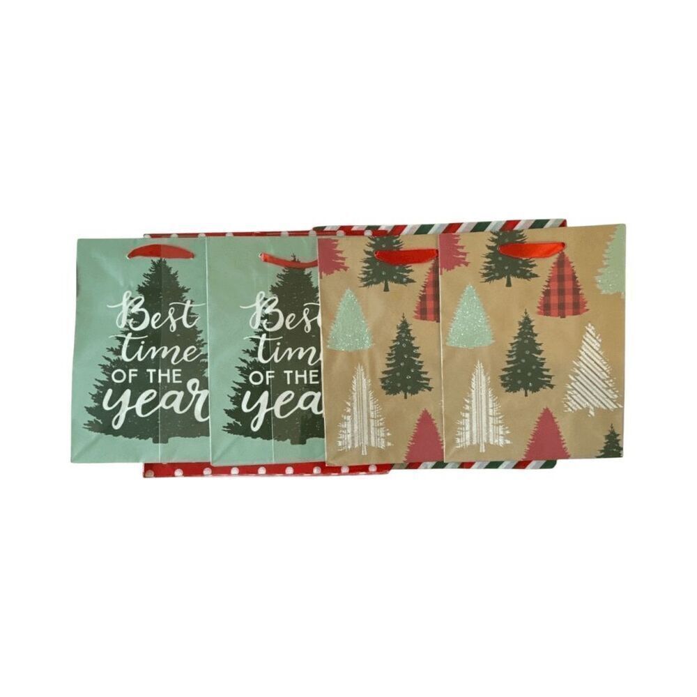 B3. Complete Christmas/Holiday Gift Bag Set- Set of 4